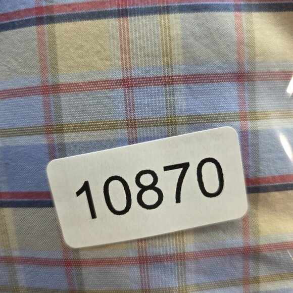 Mens Alan Flusser Multicolor Plaid Shirt Long Sleeve Button Up Cotton Size 2XL - Picture 7 of 7